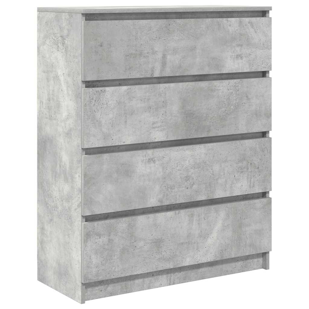 skænk 80x35x99 cm konstrueret træ betongrå