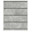 skænk 80x35x99 cm konstrueret træ betongrå