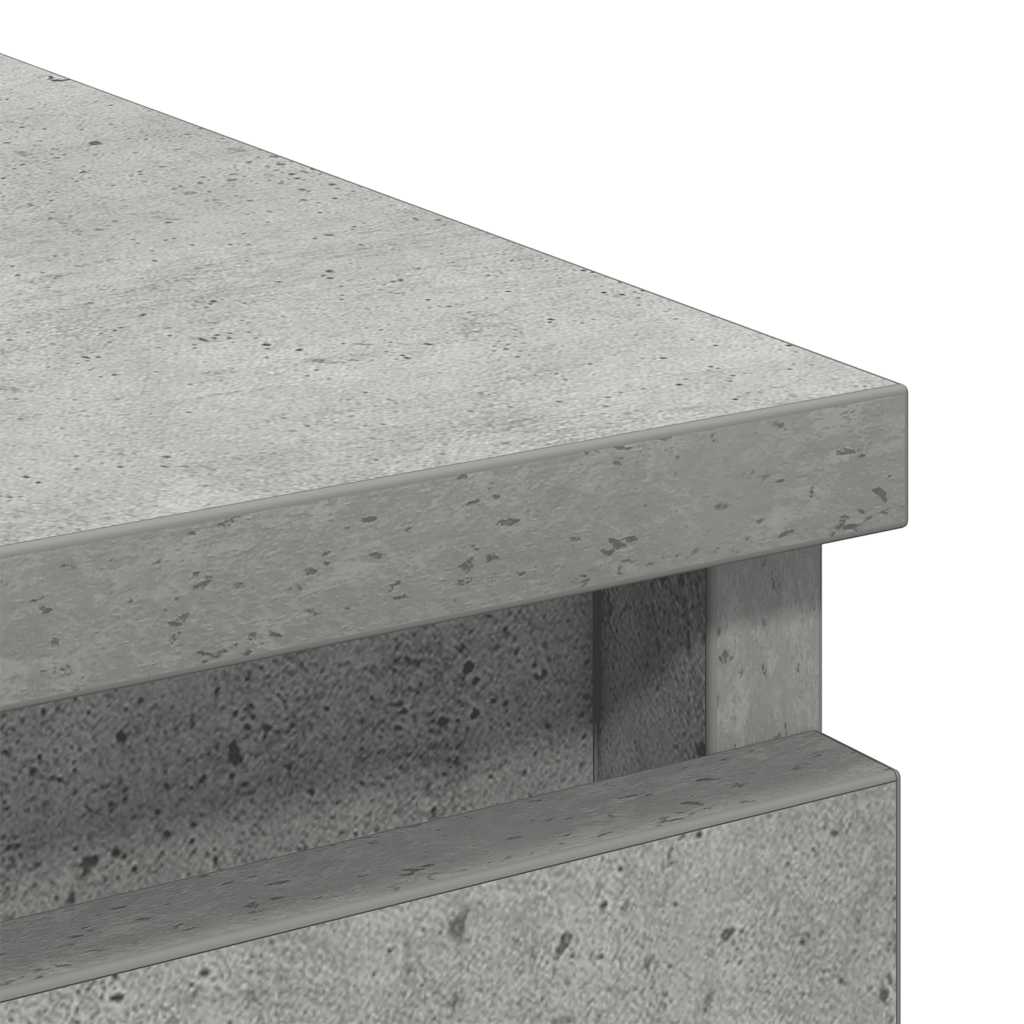 skænk 80x35x99 cm konstrueret træ betongrå