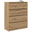skænk 80x35x99 cm konstrueret træ kunsteg