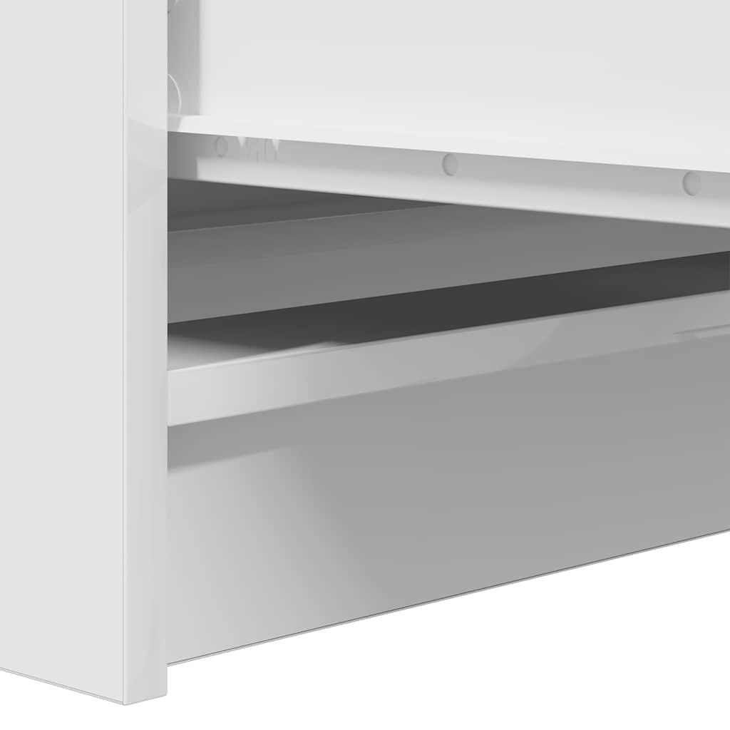 skænk 100x35x99 cm konstrueret træ hvid