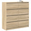 skænk 100x35x99 cm konstrueret træ sonoma-eg