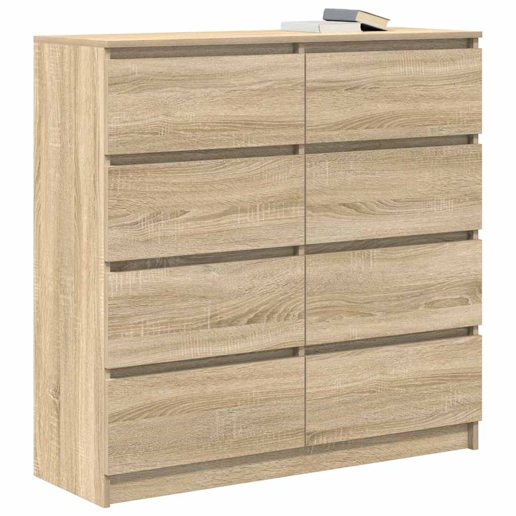 skænk 100x35x99 cm konstrueret træ sonoma-eg