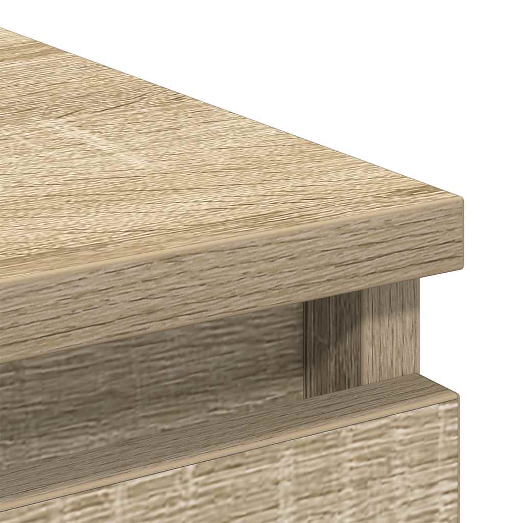 skænk 100x35x99 cm konstrueret træ sonoma-eg