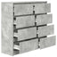 skænk 100x35x99 cm konstrueret træ betongrå