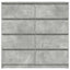 skænk 100x35x99 cm konstrueret træ betongrå