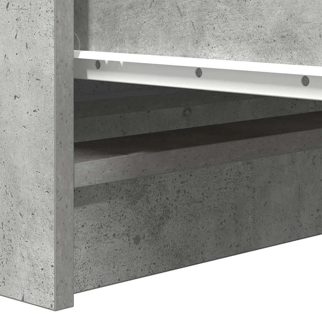 skænk 100x35x99 cm konstrueret træ betongrå