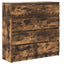 skænk 100x35x99 cm konstrueret træ røget egetræsfarve