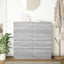 skænk 100x35x99 cm konstrueret træ grå sonoma-eg