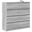 skænk 100x35x99 cm konstrueret træ grå sonoma-eg