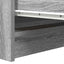 skænk 100x35x99 cm konstrueret træ grå sonoma-eg