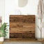 skænk 100x35x99 cm konstrueret træ antikt træ