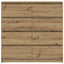 skænk 100x35x99 cm konstrueret træ kunsteg