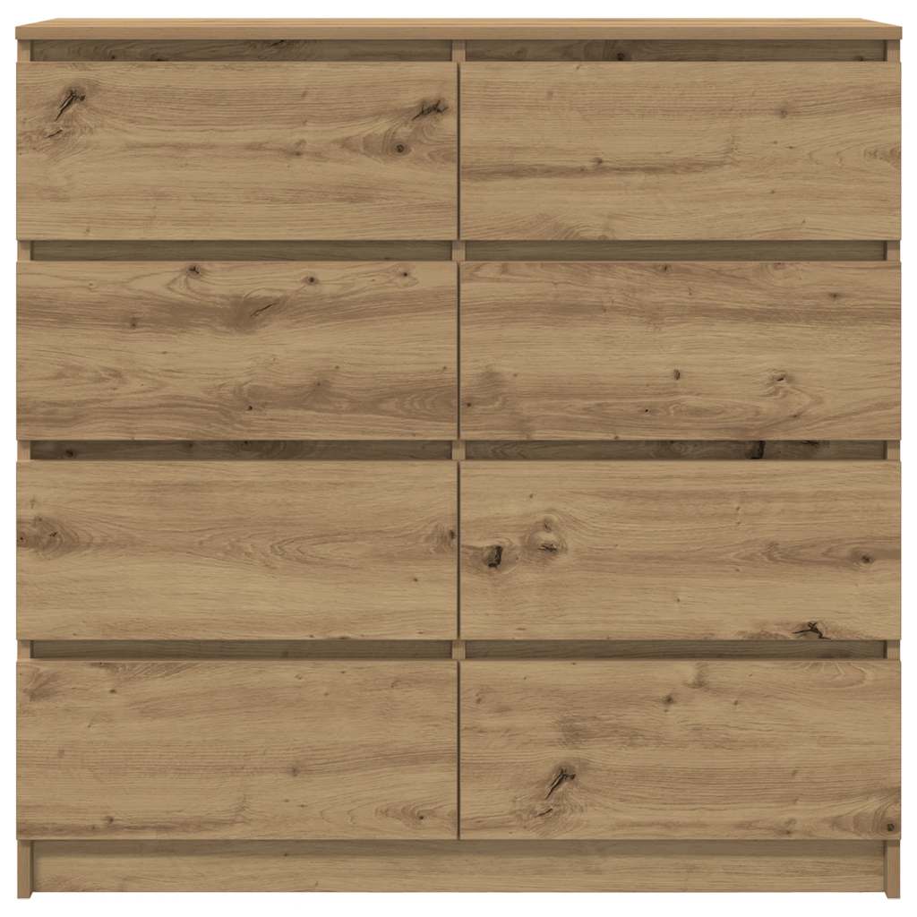 skænk 100x35x99 cm konstrueret træ kunsteg