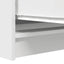 skænk 100x35x76 cm konstrueret træ hvid