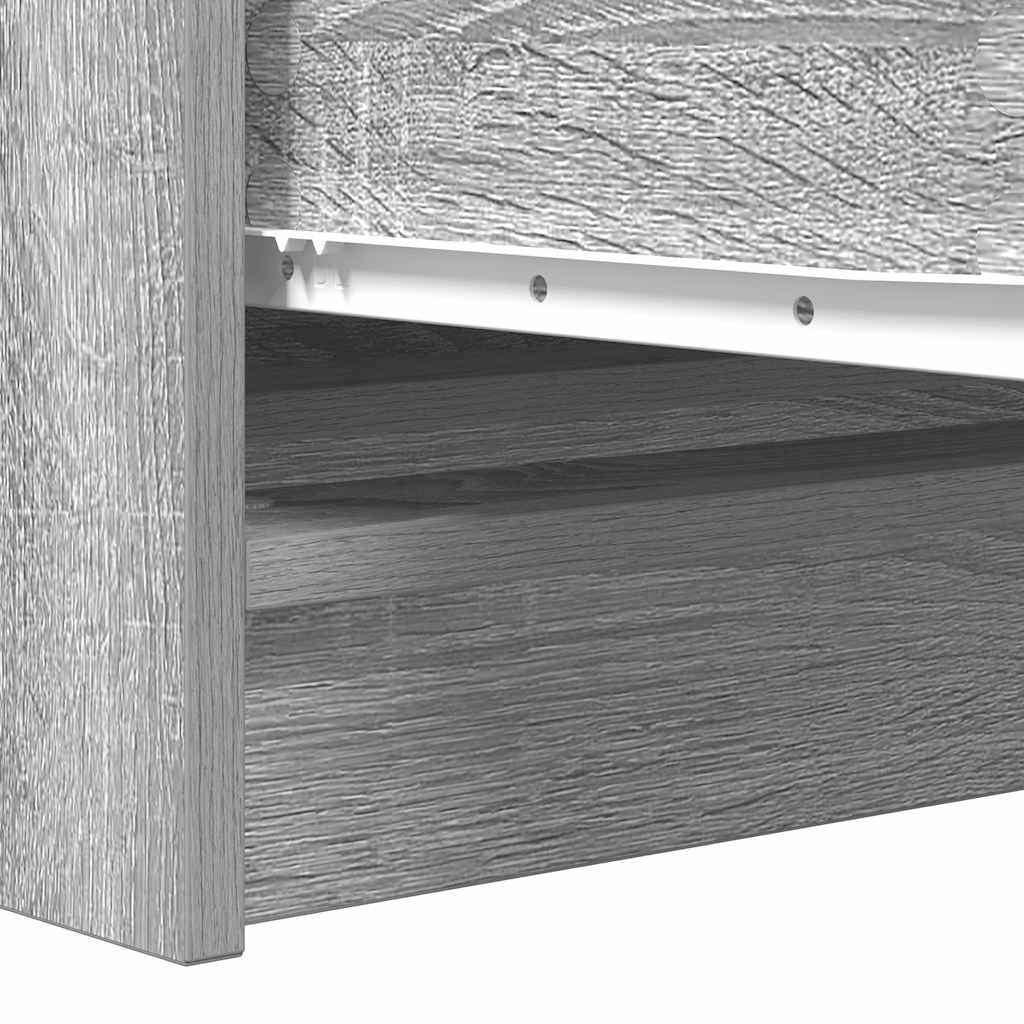 skænk 100x35x76 cm konstrueret træ grå sonoma-eg