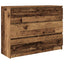 skænk 100x35x76 cm konstrueret træ antikt trælook