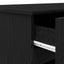 Bord med skuffe Sort eg 140 x 49 x 76 cm Konstrueret træ