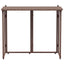 foldbart havebord 90x51x75 cm polyrattan brun