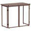 foldbart havebord 90x51x75 cm polyrattan brun