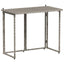 foldbart havebord 90x51x75 cm polyrattan grå
