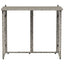 foldbart havebord 90x51x75 cm polyrattan grå