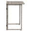 foldbart havebord 90x51x75 cm polyrattan grå