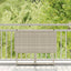 foldbart havebord 90x51x75 cm polyrattan lysegrå