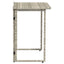 foldbart havebord 90x51x75 cm polyrattan lysegrå