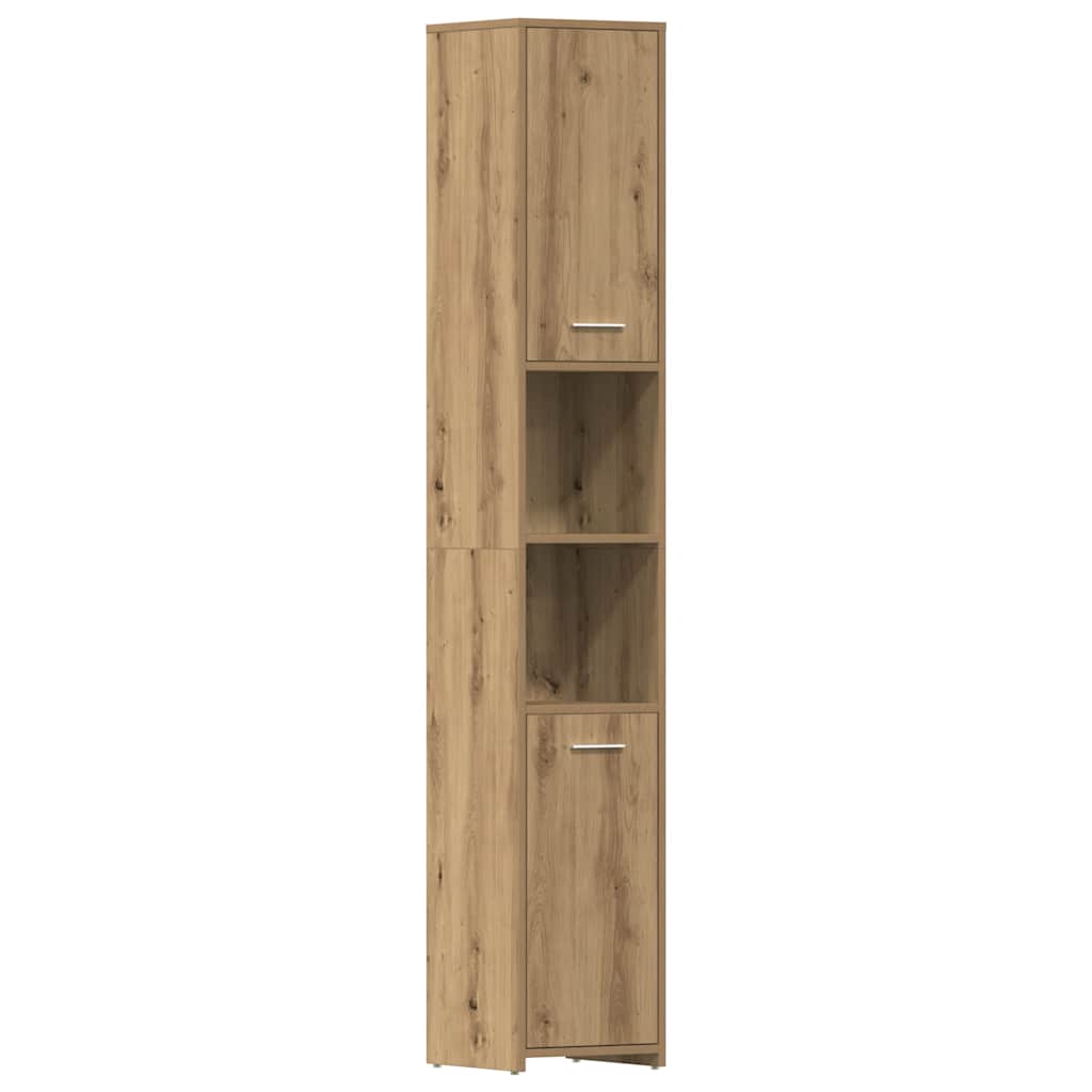 badeværelsesskab 30x30x183,5 cm konstrueret træ kunsteg