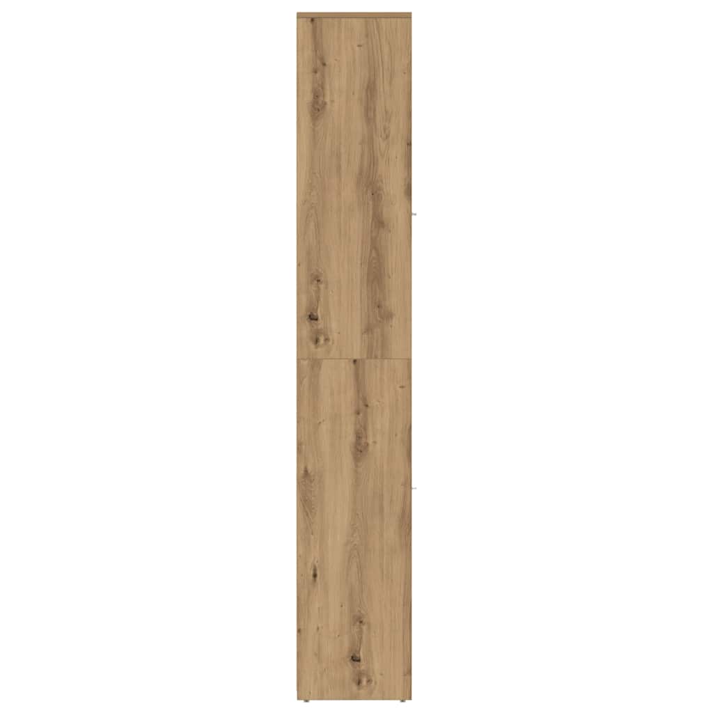 badeværelsesskab 30x30x183,5 cm konstrueret træ kunsteg