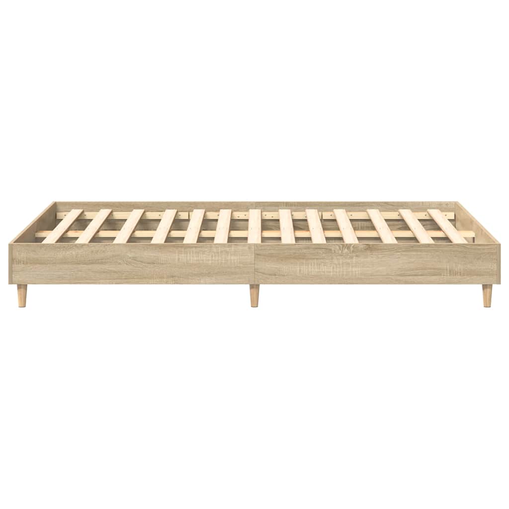 sengestel uden madras 120x200 cm konstrueret træ sonoma-eg