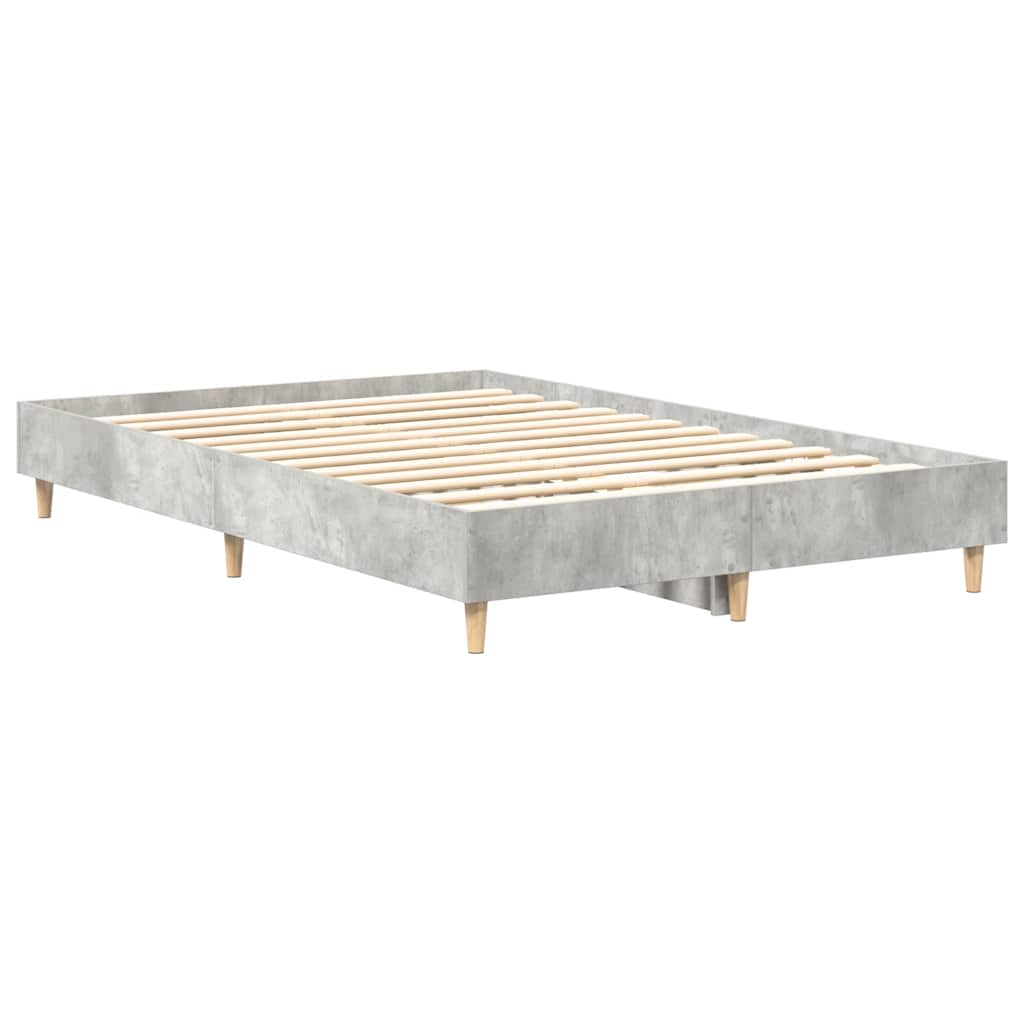 sengestel uden madras 120x200 cm konstrueret træ betongrå