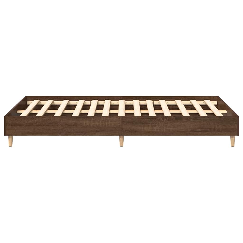 sengestel uden madras 120x200 cm konstrueret træ brunt eg