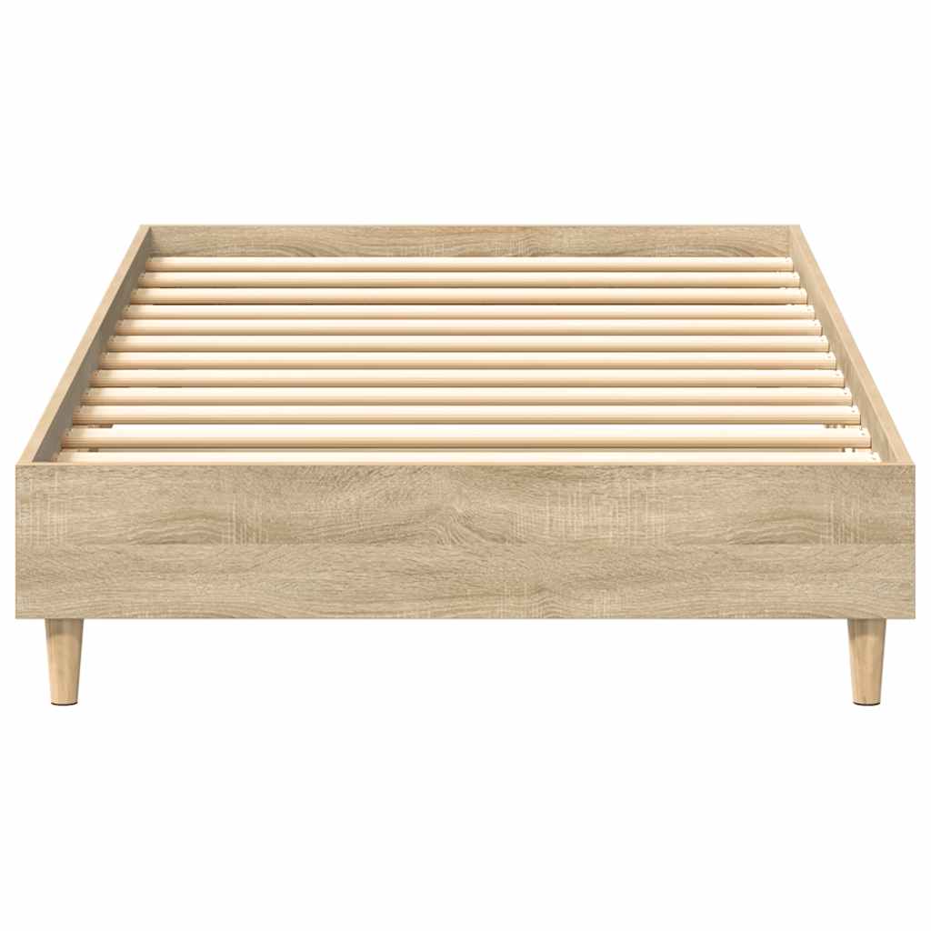 sengeramme uden madras 100x200 cm konstrueret træ sonoma-eg