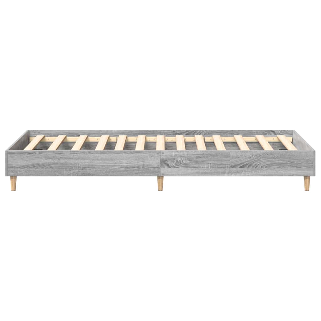 sengeramme uden madras 100x200 cm konstrueret træ grå sonoma-eg