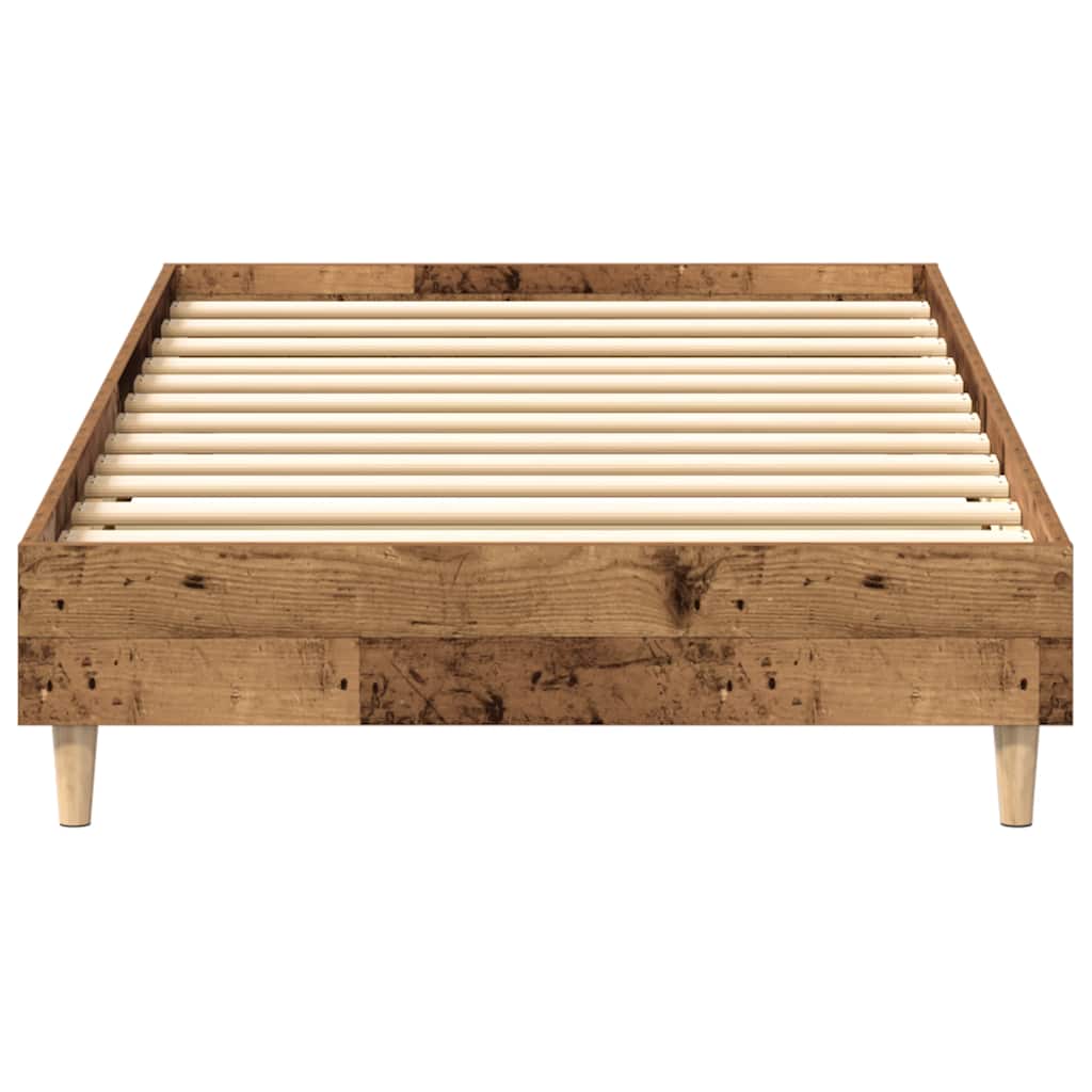 sengestel uden madras 90x200 cm konstrueret træ antikt træ