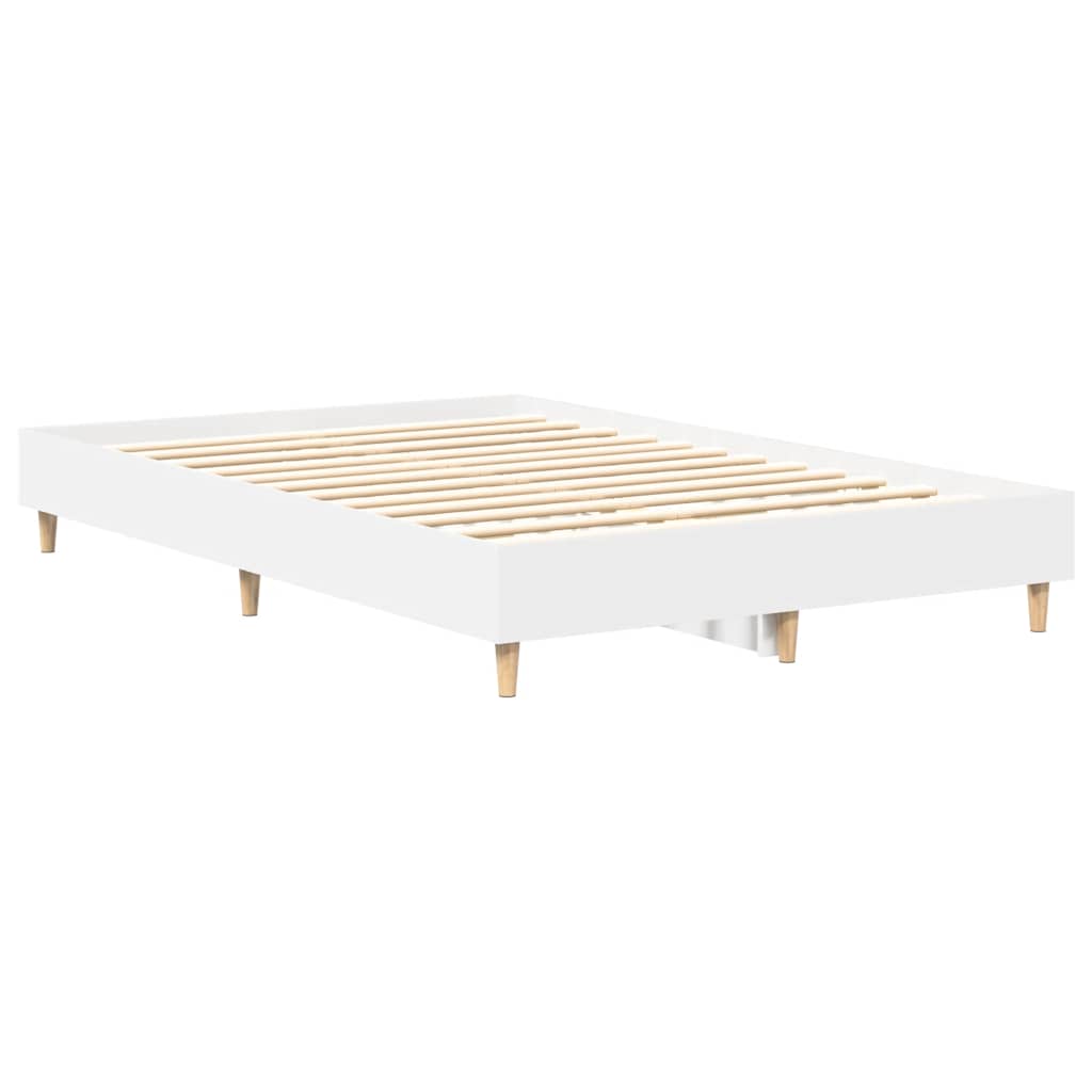 sengestel uden madras 140x190 cm konstrueret træ hvid