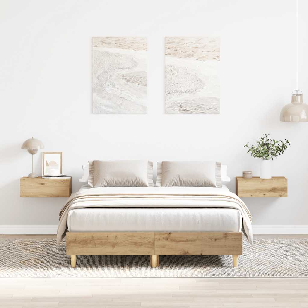 sengestel uden madras 140x190 cm konstrueret træ kunsteg