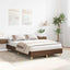 sengestel uden madras 135x190 cm konstrueret træ brun eg