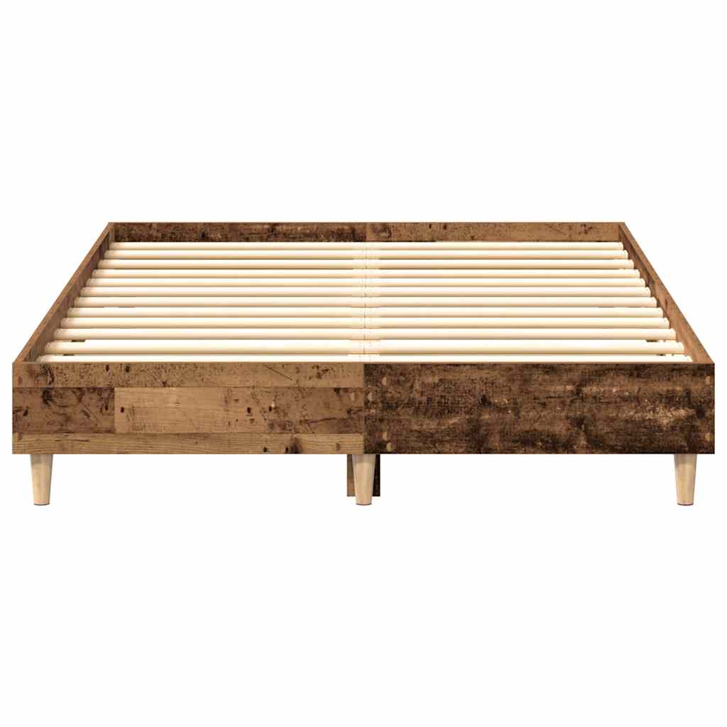 sengestel uden madras 135x190 cm konstrueret træ antikt træ