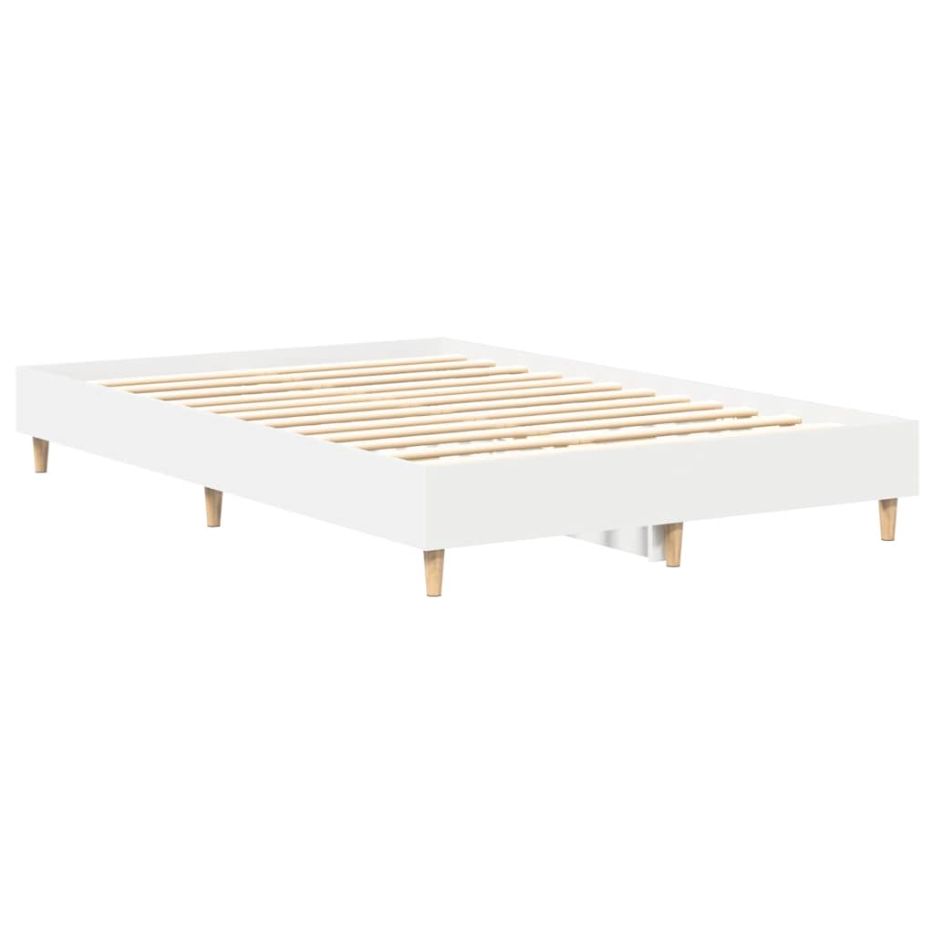 sengestel uden madras 120x190 cm konstrueret træ hvid