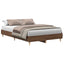 sengestel uden madras 120x190 cm konstrueret træ brunt eg