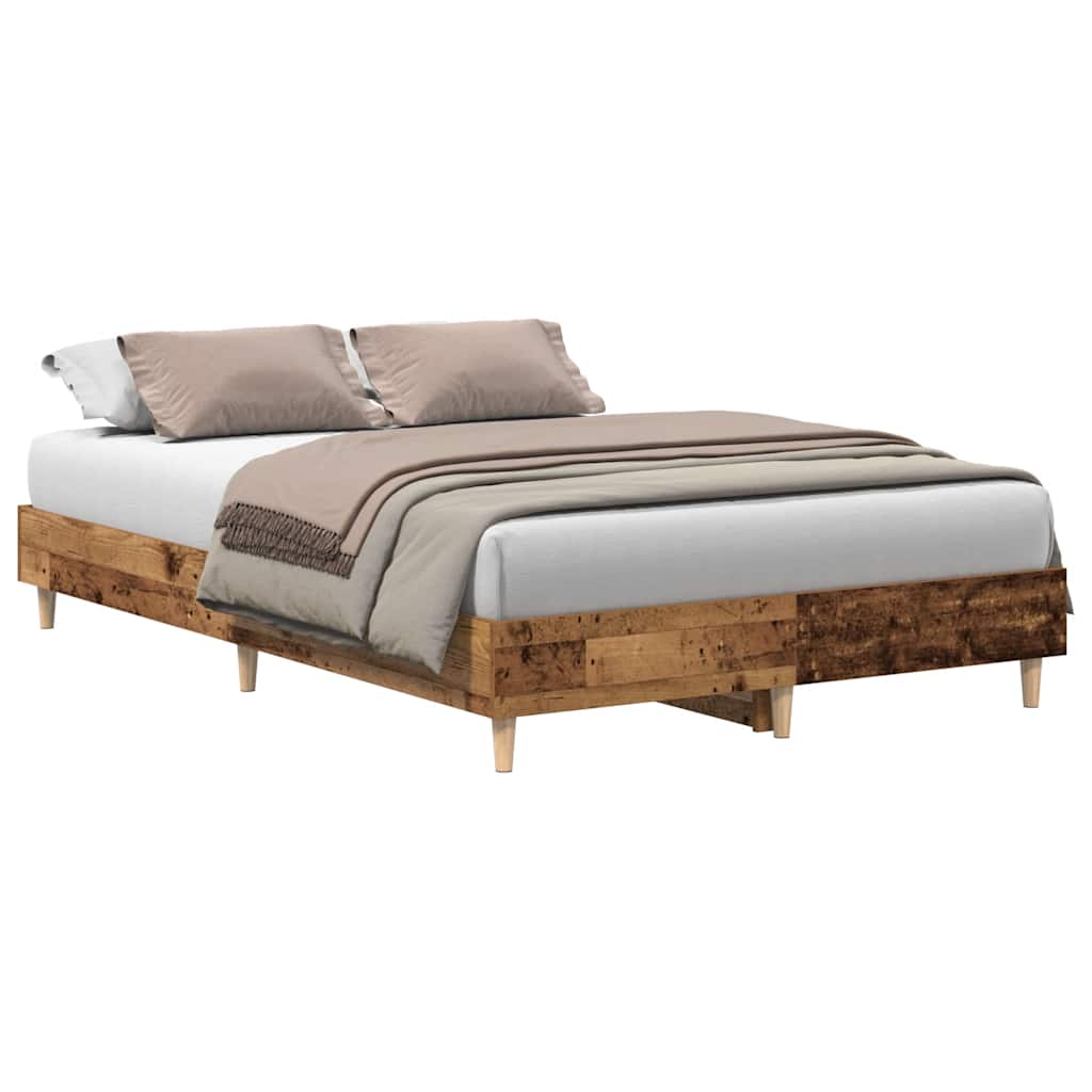 sengestel uden madras 120x190 cm konstrueret træ antikt træ