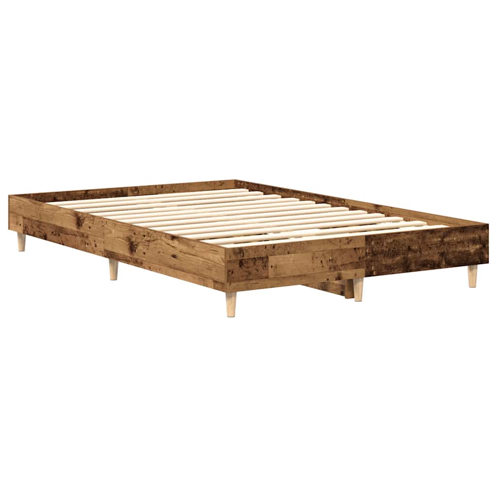 sengestel uden madras 120x190 cm konstrueret træ antikt træ