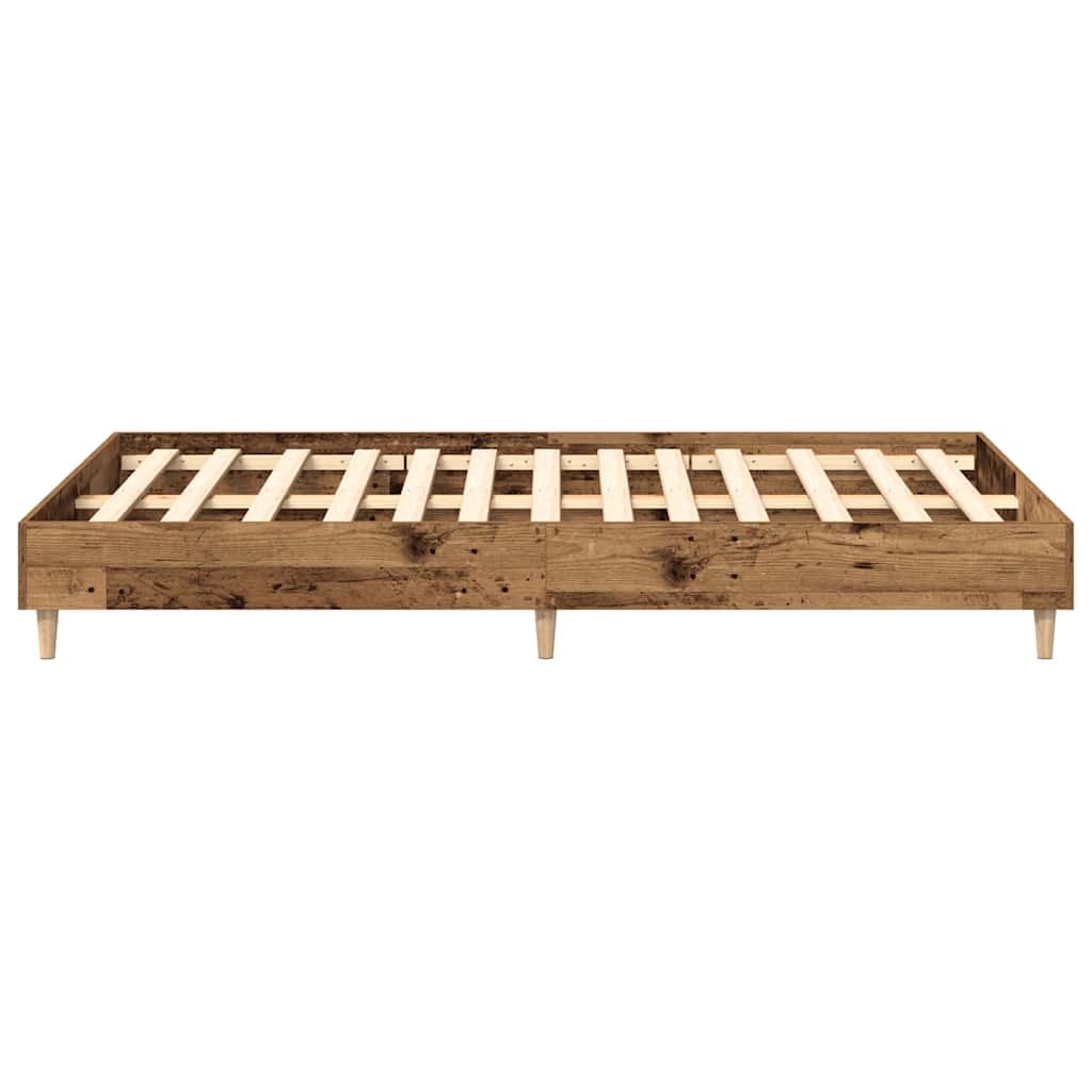 sengestel uden madras 120x190 cm konstrueret træ antikt træ