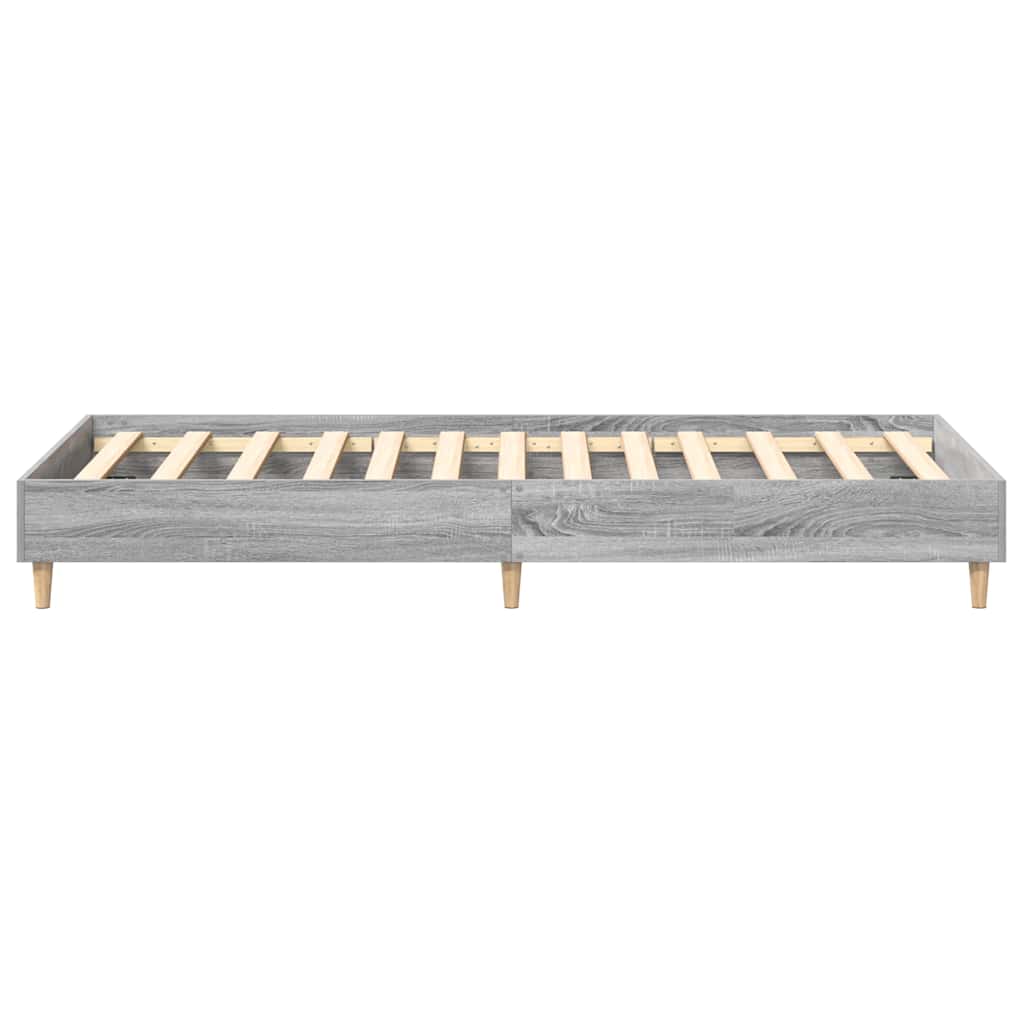 sengestel uden madras 90x190 cm konstrueret træ grå sonoma-eg