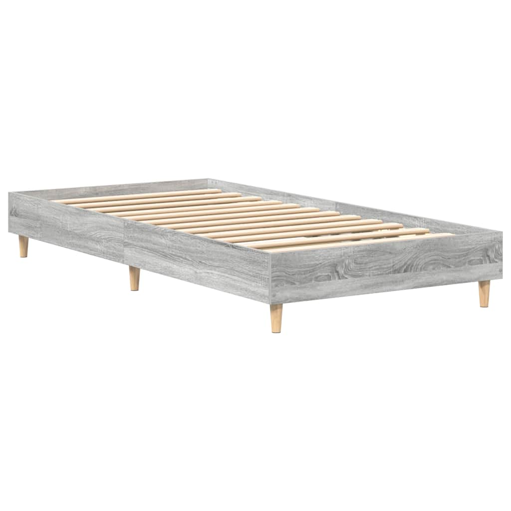 sengestel uden madras 90x190 cm konstrueret træ grå sonoma-eg