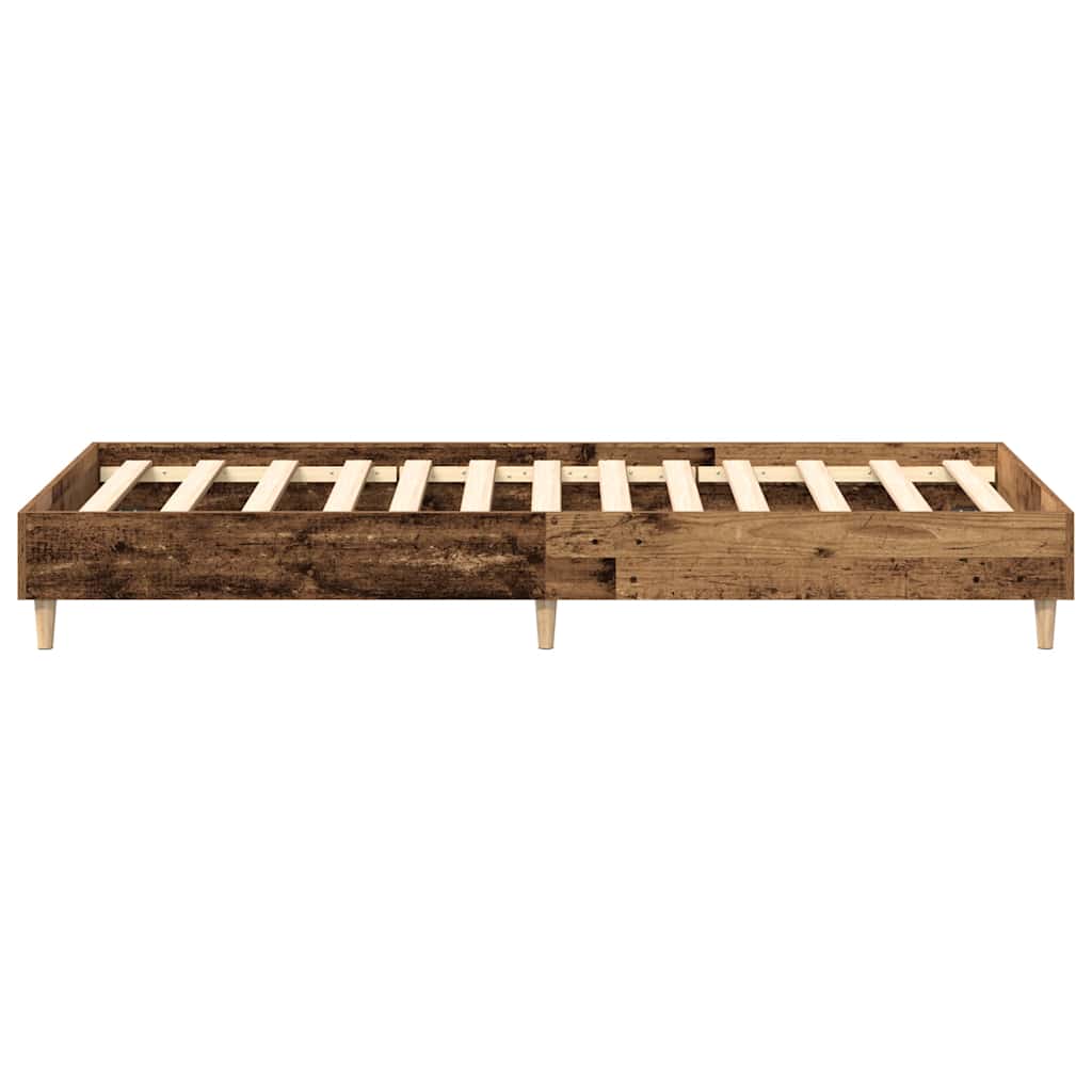 sengestel uden madras 90x190 cm konstrueret træ antikt træ