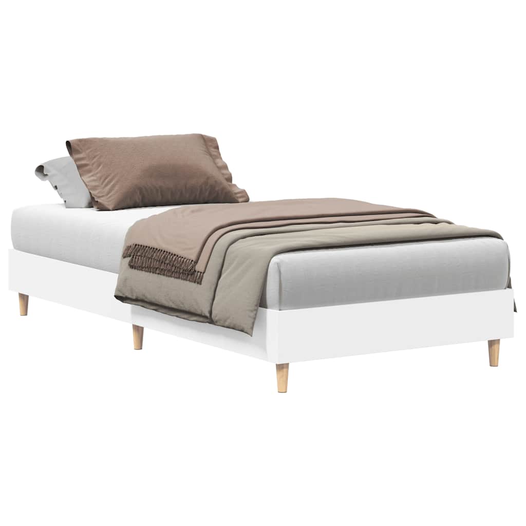 sengestel uden madras 75x190 cm konstrueret træ hvid